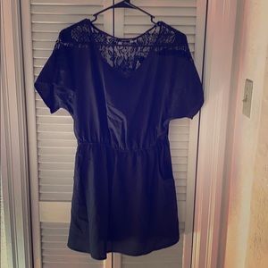 Kimono black chiffon top
